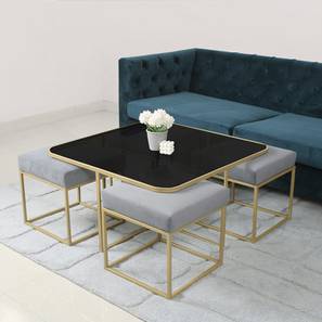 claymint Benton Rectangular Metal Coffee Table in Golden Finish-picture-12