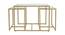 Stendal Nesting Coffee Table Set of 3 Glass Square - 1-95-1-1 (Golden Finish) by Urban Ladder - Design 1 Side View - 848021