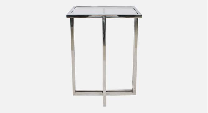 Merano Glass Side Table In Chrome Finish - 1-62-2-1 (Chrome Finish) by Urban Ladder - Design 1 Side View - 848023