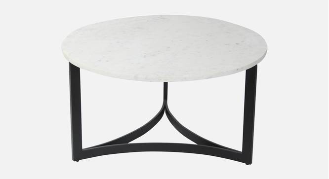 Verona Marble Coffee Table In Black Finish - 1-63-1-4 (Black Finish) by Urban Ladder - Design 1 Side View - 848025