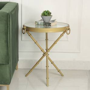 claymint Bellmore Metal Side Table in Golden Finish-picture-13