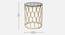Belmont Black Glass Side Table In Gold Finish - 1-1-2-3 (Golden Finish) by Urban Ladder - Ground View Design 1 - 848049