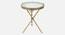 Bellmore Glass Side Table In Gold Finish - 1-24-2-3 (Golden Finish) by Urban Ladder - Front View Design 1 - 848053
