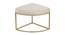 Benton Nesting Clear Glass Coffee Table Set With 4 Stools In Gold Finish - 1-21-12-3 (Golden Finish) by Urban Ladder - Ground View Design 1 - 848054