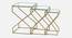 Melbourne Glass Nesting Side Table In Gold Finish - 1-10-6-2 (Golden Finish) by Urban Ladder - Front View Design 1 - 848059