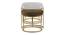 Benton Nesting Clear Glass Coffee Table Set With 2 Stools In Gold Finish - 1-21-12-7 (Golden Finish) by Urban Ladder - Ground View Design 1 - 848062