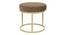 Benton Nesting Black Glass Coffee Table Set With 4 Stools In Gold Finish - 1-21-12-10 (Golden Finish) by Urban Ladder - Ground View Design 1 - 848067