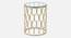 Belmont Clear Glass Side Table In Gold Finish - 1-1-2-2 (Golden Finish) by Urban Ladder - Front View Design 1 - 848068
