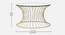 Perth Glass Coffee Table In Gold Finish - 1-13-1-1 (Golden Finish) by Urban Ladder - Rear View Design 1 - 848073