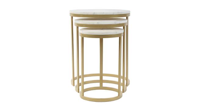 Nelson Nesting Side Table Set of 3 - 1-93-1-5 (Golden Finish) by Urban Ladder - Design 1 Side View - 848098