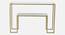 Bridgeview Glass Console Table In Gold Finish - 1-19-3-2 (Golden Finish) by Urban Ladder - Design 1 Side View - 848118
