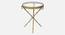Bellmore Glass Side Table In Gold Finish - 1-24-2-3 (Golden Finish) by Urban Ladder - Ground View Design 1 - 848142