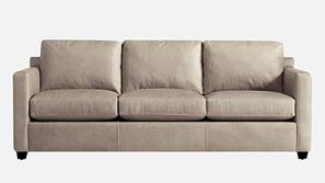 Olive Leatherette Sofa (Ivory Tusk)