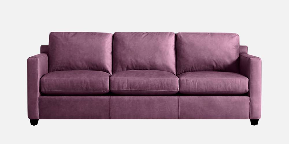 Olive Leatherette Sofa (Sunset Purple) by Urban Ladder - - 
