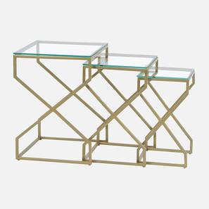 claymint Melbourne Metal Side Table in Golden Finish-picture-10