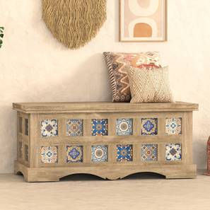 Entryway Benches Design Azul Solid Wood Bench in Brushed Bali Oak Finish