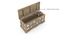 Azul Solid Wood Blanket Box (White, Brushed Bali Oak Finish) by Urban Ladder - Storage Image Design 1 - 848558