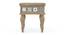 Azul Side Table (Finish - Brushed walnut) (Brushed Bali Oak Finish) by Urban Ladder - Front View Design 1 - 848582