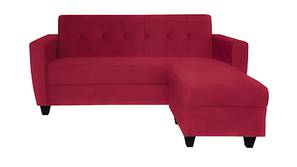 Remo Fabric  Sectional Sofa (Maroon)