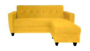 Remo Fabric  Sectional Sofa (Yellow)