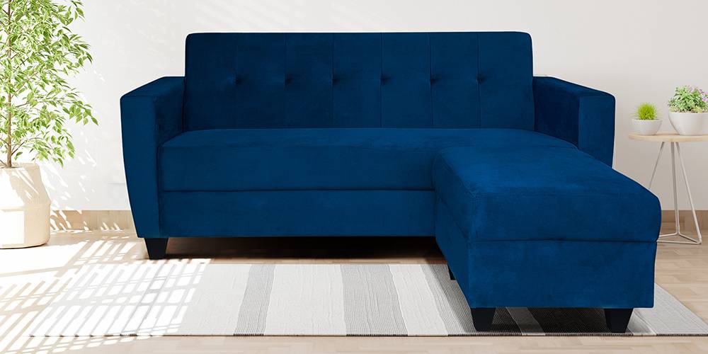 Remo Fabric  Sectional Sofa (Blue) by Urban Ladder - - 