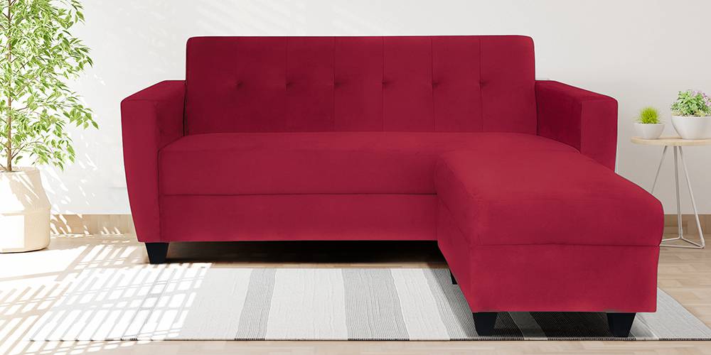 Remo Fabric  Sectional Sofa (Maroon) by Urban Ladder - - 