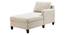 Bali Fabric Chaise Launger in Pink Colour (Cream, Matte Finish) by Urban Ladder - Front View Design 1 - 851849