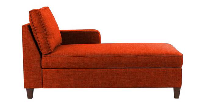 Bali Fabric Chaise Launger in Pink Colour (Orange, Matte Finish) by Urban Ladder - Front View Design 1 - 851853