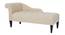 Andres Fabric Chaise Launger in Black Colour (Beige, Matte Finish) by Urban Ladder - Design 1 Side View - 851858