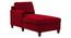 Alba Fabric Chaise Launger in Pink Colour (Maroon, Matte Finish) by Urban Ladder - Design 1 Side View - 851863