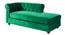 Ease Velvet Chaise Launger in T Blue  Colour (Green, Matte Finish) by Urban Ladder - Design 1 Side View - 851876