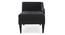 Andres Fabric Chaise Launger in Black Colour (Black, Matte Finish) by Urban Ladder - Rear View Design 1 - 851920