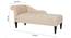 Andres Fabric Chaise Launger in Black Colour (Beige, Matte Finish) by Urban Ladder - Ground View Design 1 - 851940