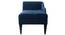 Andres Fabric Chaise Launger in Black Colour (Navy Blue, Matte Finish) by Urban Ladder - Ground View Design 1 - 851941