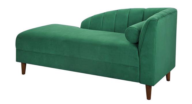 Korslund Velvet Chaise Launger in Pink Colour (Green, Matte Finish) by Urban Ladder - Front View Design 1 - 851957