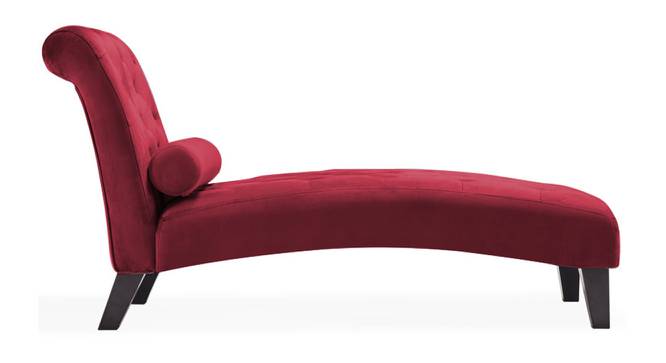 Knup Velvet Chaise Launger in T Blue Colour (Maroon, Matte Finish) by Urban Ladder - Design 1 Side View - 851969