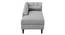 Korslund Velvet Chaise Launger in Pink Colour (Grey, Matte Finish) by Urban Ladder - Design 1 Side View - 851974