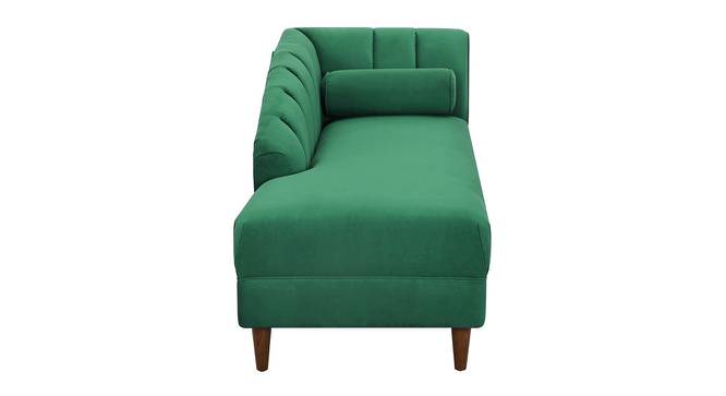 Korslund Velvet Chaise Launger in Pink Colour (Green, Matte Finish) by Urban Ladder - Design 1 Side View - 851976