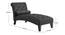 Knup Velvet Chaise Launger in T Blue Colour (Black, Matte Finish) by Urban Ladder - Rear View Design 1 - 852007