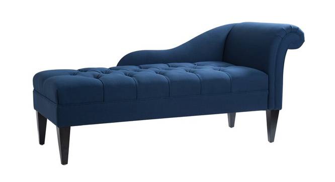 Ainara Fabric Chaise Launger in Navy Blue Colour (Navy Blue, Matte Finish) by Urban Ladder - Front View Design 1 - 852026