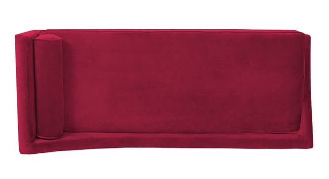 Kawa Velvet Chaise Launger in Yellow  Colour (Maroon, Matte Finish) by Urban Ladder - Design 1 Side View - 852068
