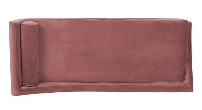 Kawa Velvet Chaise Launger in Yellow  Colour (Pink, Matte Finish) by Urban Ladder - Design 1 Side View - 852070