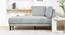 Lacrista Fabric Chaise Launger in Yellow Colour (Grey, Matte Finish) by Urban Ladder - Front View Design 1 - 852071