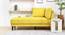 Lacrista Fabric Chaise Launger in Yellow Colour (Yellow, Matte Finish) by Urban Ladder - Front View Design 1 - 852074