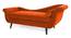Kabera Velvet Chaise Launger in Yellow Colour (Orange, Matte Finish) by Urban Ladder - Design 1 Side View - 852084