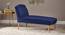 Recame Fabric Chaise Launger in T Blue Colour (Grey, Matte Finish) by Urban Ladder - Front View Design 1 - 852095