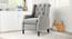 Louis Modern Reckiner Chair with Reciner Velvet in Dark Grey Colour (Dark Grey, Matte Finish) by Urban Ladder - Front View Design 1 - 852115