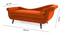 Kabera Velvet Chaise Launger in Yellow Colour (Orange, Matte Finish) by Urban Ladder - Rear View Design 1 - 852147