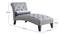 Knup Velvet Chaise Launger in T Blue Colour (Grey, Matte Finish) by Urban Ladder - Rear View Design 1 - 852159