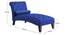 Knup Velvet Chaise Launger in T Blue Colour (Navy Blue, Matte Finish) by Urban Ladder - Rear View Design 1 - 852165